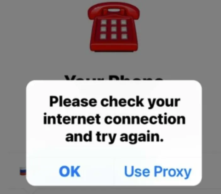 中国用户登陆Telegram提示"Please check your internet connection and try again"应该怎么办？